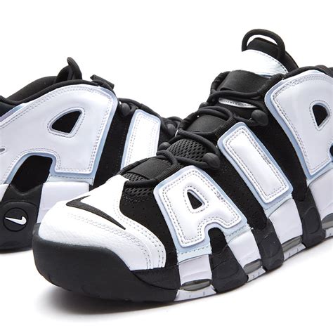 nike uptempo 96 black white